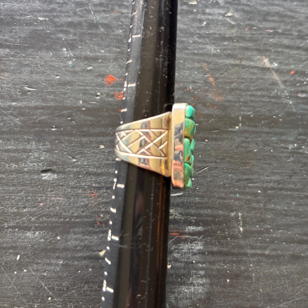 desert rose trading sterling silver and turquoise ring - Picture 2 of 8